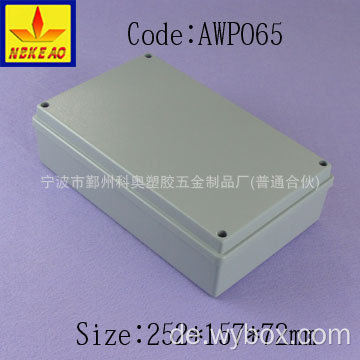 Aluminiumguss-Außensteuerbox Aluminiumguss wasserdichte Box Aluminiumbox wasserdicht IP67 AWP065 mit Größe 252*157*72mm